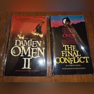 Damien Omen II + III LOT By Joseph Howard  (1st Ed/ PB)